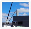 Installation of stack for Markham Stouffville hospital