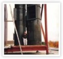 72 inch diameter COR-TEN steel stacks (Ministry of Environment Testing Facility)