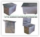 1/4 inch Aluminum Checker plate storage box